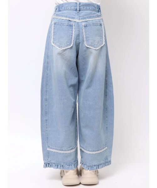 セール】バレルレッグリボンデニムパンツ(デニムパンツ)|merry セール】バレルレッグリボンデニムパンツ(デニムパンツ)|merry