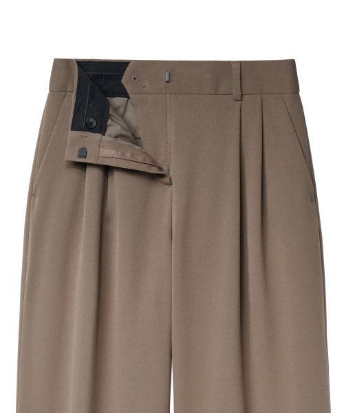 MUSINSA STANDARD WOMAN（ムシンサスタンダードウーマン）の「レディースワイドバミューダハーフスラックス[ダスティベージュ]（スラックス・レディース・その他・34/32/30/31/24/25/26/27/28/29）」の3枚目の写真