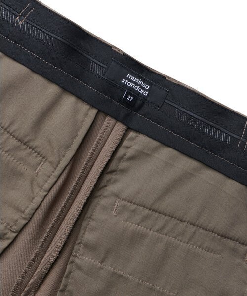 MUSINSA STANDARD WOMAN（ムシンサスタンダードウーマン）の「レディースワイドバミューダハーフスラックス[ダスティベージュ]（スラックス・レディース・その他・34/32/30/31/24/25/26/27/28/29）」の6枚目の写真