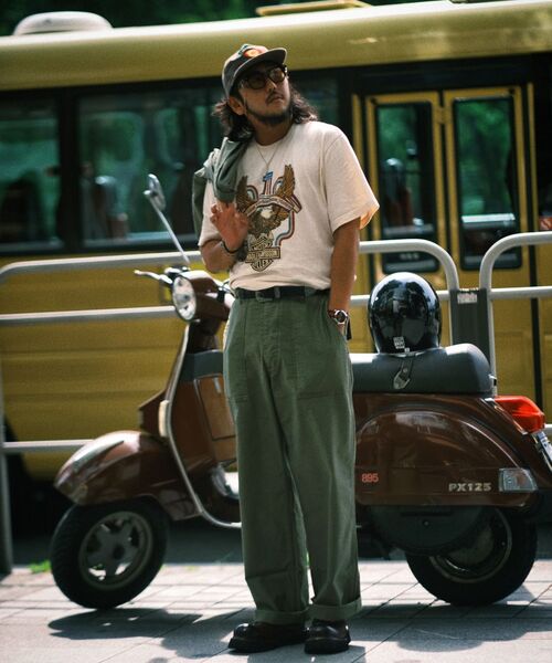 OUTSTANDING（アウトスタンディング）の「BACK SATIN FATIGUE PANTS(ORIGINAL FIT)_WASHED OLIVE（その他パンツ・メンズ・その他・SMALL/MEDIUM/LARGE）」の9枚目の写真