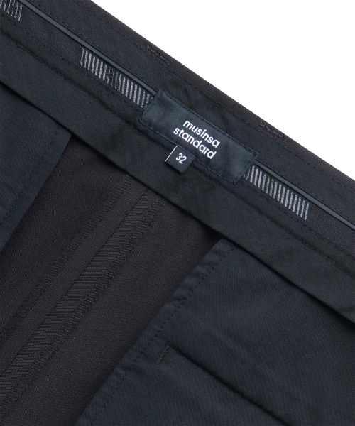 MUSINSA STANDARD（ムシンサスタンダード）の「キャロットヒドゥンバンディングクロップドスラックス[ダークグレー]（スラックス・メンズ・その他・30/26/27/28/29/31）」の8枚目の写真