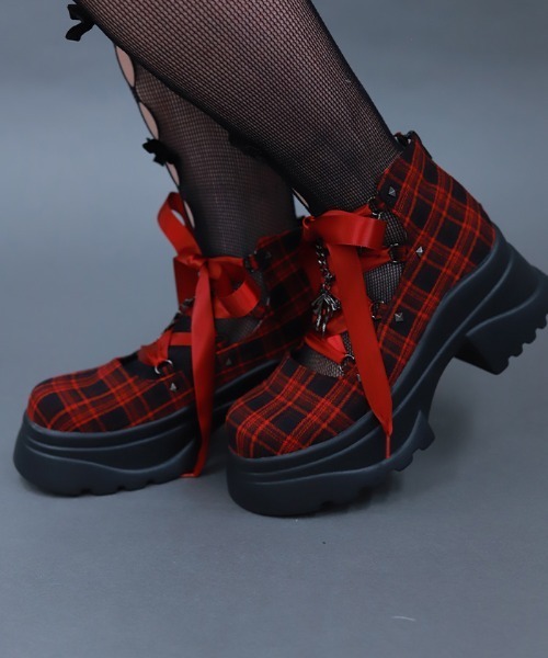 NIBBLE POISON（ニブルポイズン）の「レースアップパンプス（パンプス・レディース・ブラック/ワイン・SMALL/MEDIUM/LARGE）」の7枚目の写真