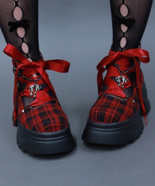 NIBBLE POISON（ニブルポイズン）の「レースアップパンプス（パンプス・レディース・ブラック/ワイン・SMALL/MEDIUM/LARGE）」の9枚目の写真