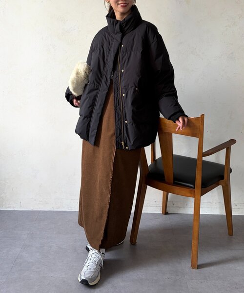 ボリュームネックミドルダウン（その他アウター）｜Chez toi（シェトワ