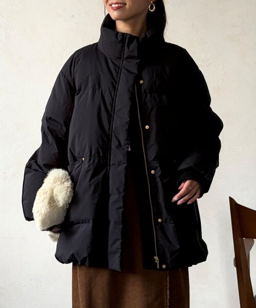 ボリュームネックミドルダウン（その他アウター）｜Chez toi（シェトワ