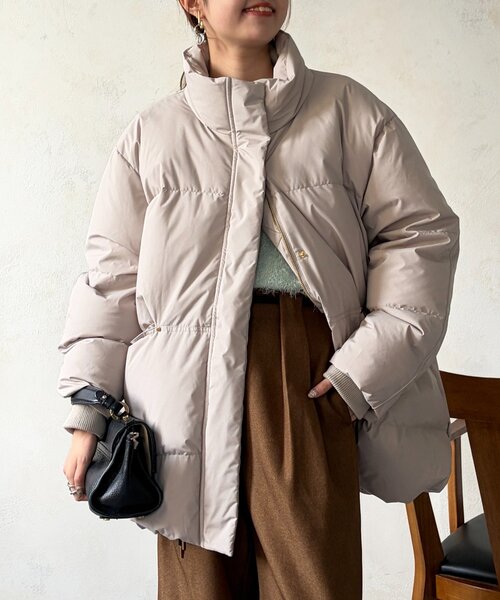 ボリュームネックミドルダウン（その他アウター）｜Chez toi（シェトワ