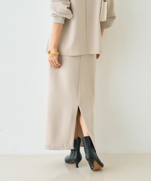 Rouge vif（ルージュヴィフ）の「【セットアップ対応】ダブルエアータイトスカート（スカート・レディース・チャコールグレー/ベージュ・36/38）」の16枚目の写真