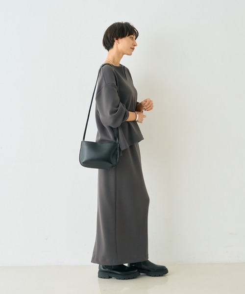 Rouge vif（ルージュヴィフ）の「【セットアップ対応】ダブルエアータイトスカート（スカート・レディース・チャコールグレー/ベージュ・36/38）」の21枚目の写真