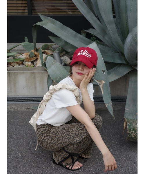 jumelle（ジュメロ）の「base logo cap（キャップ・レディース・レッド・FREE）」の11枚目の写真