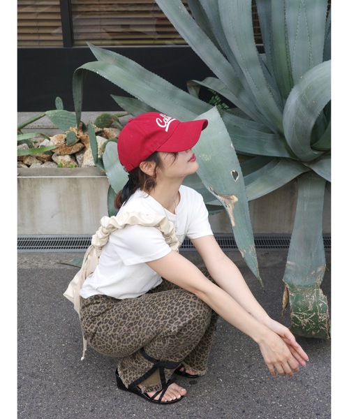 jumelle（ジュメロ）の「base logo cap（キャップ・レディース・レッド・FREE）」の12枚目の写真