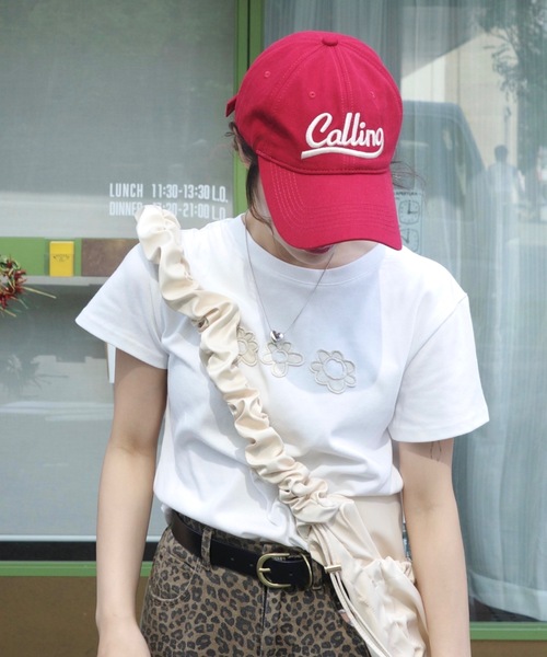 jumelle（ジュメロ）の「base logo cap（キャップ・レディース・レッド・FREE）」の8枚目の写真