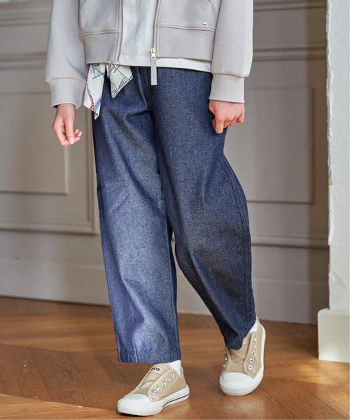 ikka(イッカ)の「スカーフベルト付きバレルデニムパンツ(デニムパンツ・キッズ・ブルー/ネイビー・130/140/150/160)」の16枚目の写真