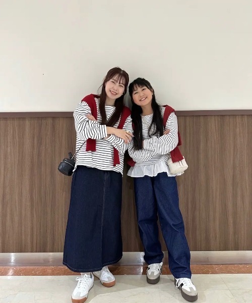 ikka(イッカ)の「スカーフベルト付きバレルデニムパンツ(デニムパンツ・キッズ・ブルー/ネイビー・130/140/150/160)」の10枚目の写真