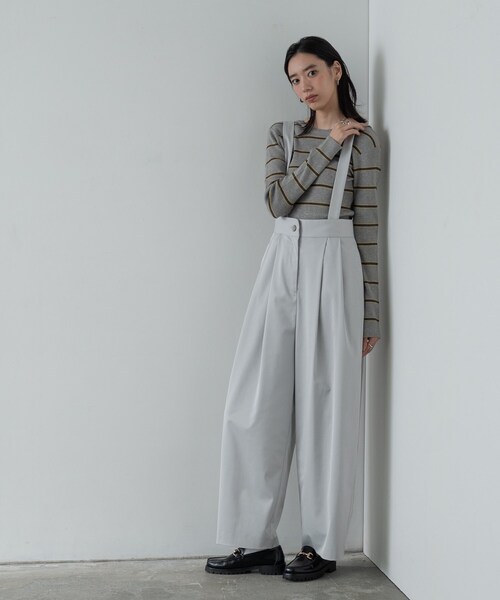 GALLEST（ギャレスト）の「バックオープンボーダーリブニット（ニット/セーター・レディース・アイボリー系2/グレー系2/ブラウン系その他3・38）」の20枚目の写真