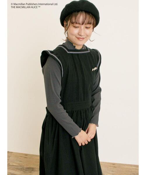 Samansa Mos2（サマンサ モスモス）の「【Alice×Samansa Mos2】配色エプロンワンピース（ワンピース・レディース・オフホワイト/ベージュ/ブラック・F）」の15枚目の写真