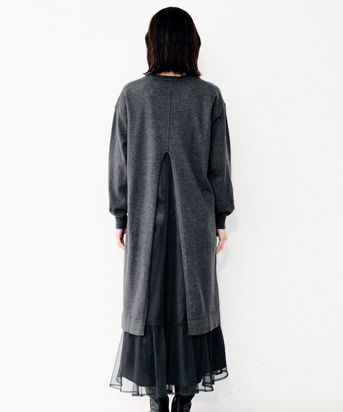UNTITLED(アンタイトル)の「【TORRAZZO DONNA】ニット×チュールワンピース(ワンピース・レディース・ブラック/グレー・02)」の14枚目の写真