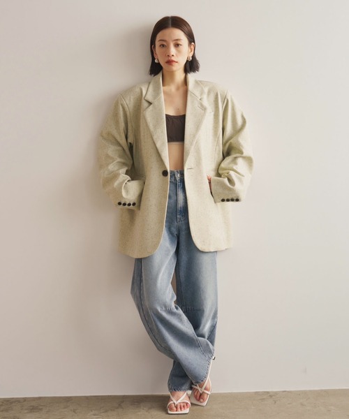 AIC.（エーアイシー）の「カーブダーツレッグデニムパンツ（デニムパンツ・レディース・ブルー・FREE）」の18枚目の写真