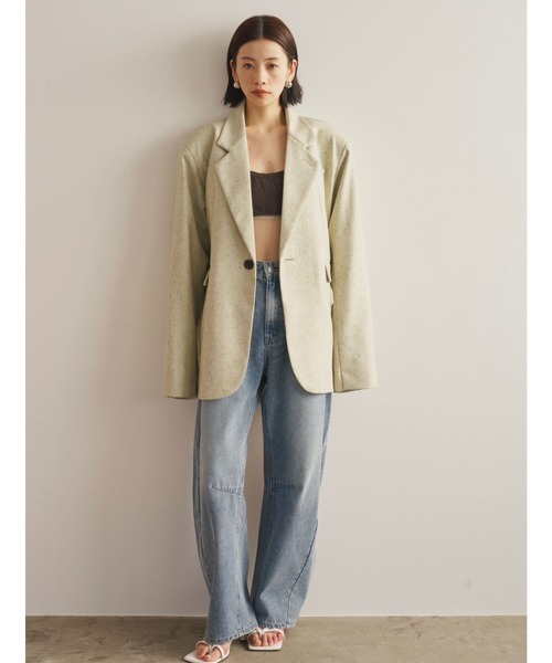 AIC.（エーアイシー）の「カーブダーツレッグデニムパンツ（デニムパンツ・レディース・ブルー・FREE）」の19枚目の写真