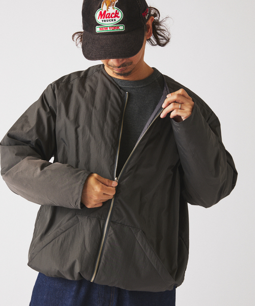 TAION / タイオン 別注 ヴァーチカルキルト リバーシブル ダウン