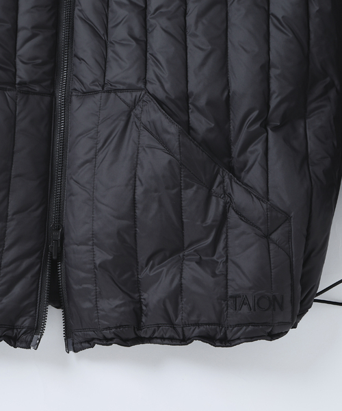 TAION / タイオン 別注 ヴァーチカルキルト リバーシブル ダウン