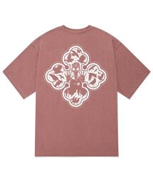 KTPP0128 黒死病ピグメント半袖Tシャツ - ピンク