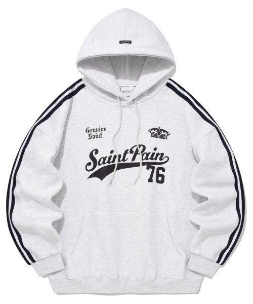 SAINTPAIN(セイントペイン)の「SPチームリーグフードパーカー-アッシュメランジ(パーカー・レディース・その他・X-SMALL/LARGE/MEDIUM/SMALL)」の1枚目の写真