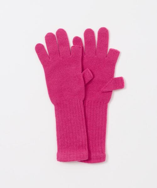 WILLIAM BRUNTON(ウィリアムブラントン)の「WILLIAM BRUNTON 3ply Long Gloves(手袋・レディース・グレー/ピンク/ベージュ・FREE)」の5枚目の写真