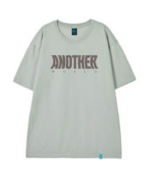 [アナザー]コットンルーズフィット半袖Tシャツ_ダスティミント