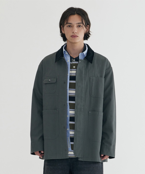 COVERNAT(カバーナット)の「4PKT ワークジャケット ダークグレー(その他アウター・メンズ・その他・SMALL/MEDIUM/X-LARGE/LARGE)」の1枚目の写真