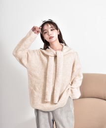 Y/lim（イリム）の「セーラーマフラー付きビッグニット（ニット/セーター）」