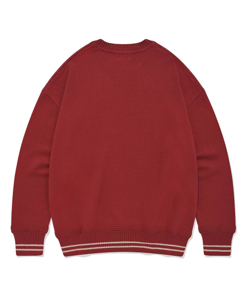 COVERNAT(カバーナット)の「Cロゴクルーネックニットレッド(ニット/セーター・レディース・その他・LARGE/MEDIUM/SMALL/X-LARGE)」の2枚目の写真