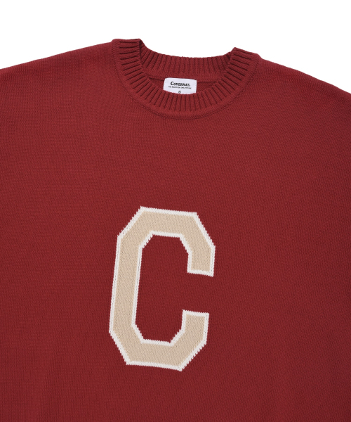 COVERNAT(カバーナット)の「Cロゴクルーネックニットレッド(ニット/セーター・レディース・その他・LARGE/MEDIUM/SMALL/X-LARGE)」の3枚目の写真
