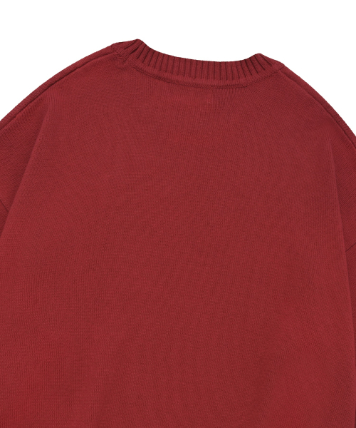 COVERNAT(カバーナット)の「Cロゴクルーネックニットレッド(ニット/セーター・レディース・その他・LARGE/MEDIUM/SMALL/X-LARGE)」の4枚目の写真