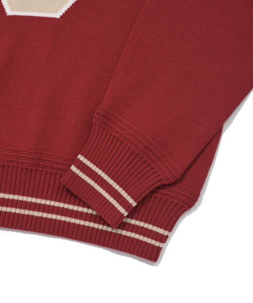 COVERNAT(カバーナット)の「Cロゴクルーネックニットレッド(ニット/セーター・レディース・その他・LARGE/MEDIUM/SMALL/X-LARGE)」の5枚目の写真