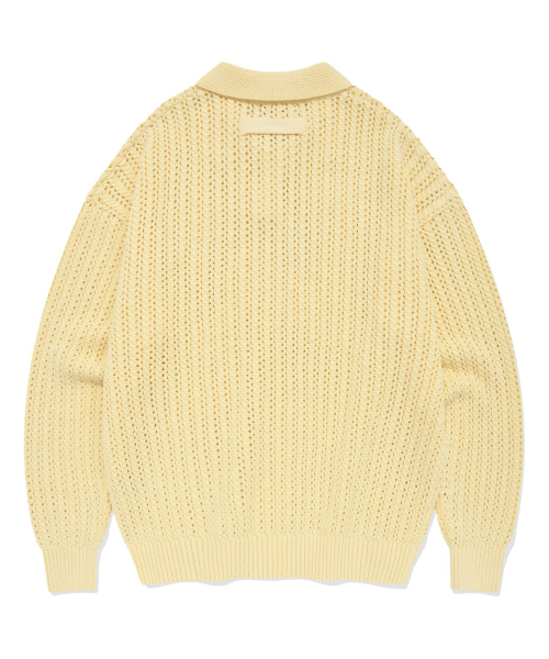 COVERNAT（カバーナット）の「アセンティッククロシェカラー ニット ライトイエロー（ニット/セーター・レディース・その他・LARGE/MEDIUM/SMALL）」の2枚目の写真