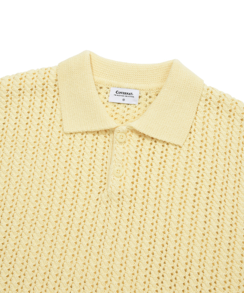 COVERNAT（カバーナット）の「アセンティッククロシェカラー ニット ライトイエロー（ニット/セーター・レディース・その他・LARGE/MEDIUM/SMALL）」の4枚目の写真