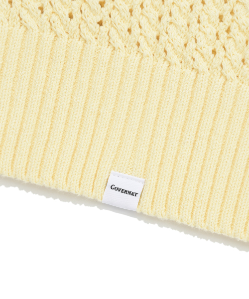 COVERNAT（カバーナット）の「アセンティッククロシェカラー ニット ライトイエロー（ニット/セーター・レディース・その他・LARGE/MEDIUM/SMALL）」の7枚目の写真