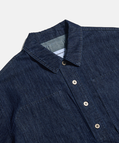 ESPIONAGE（エスピオナジ）の「US Denim Pullover Work Shirt Dark Indigo（シャツ/ブラウス・レディース・その他・MEDIUM/LARGE/X-LARGE）」の4枚目の写真