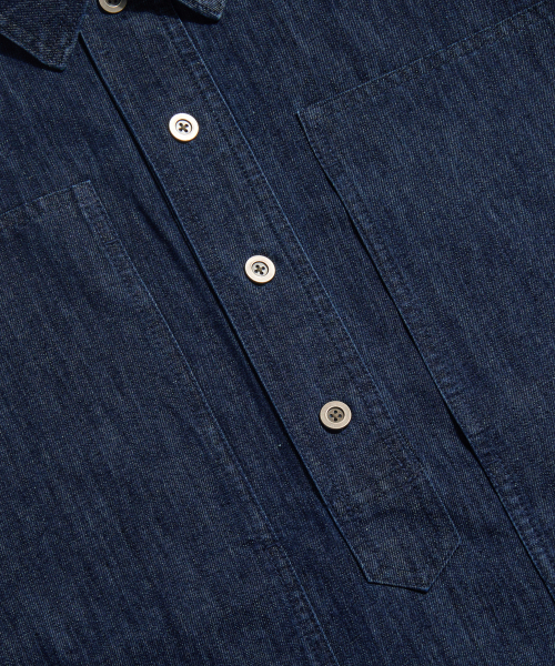 ESPIONAGE（エスピオナジ）の「US Denim Pullover Work Shirt Dark Indigo（シャツ/ブラウス・レディース・その他・MEDIUM/LARGE/X-LARGE）」の6枚目の写真
