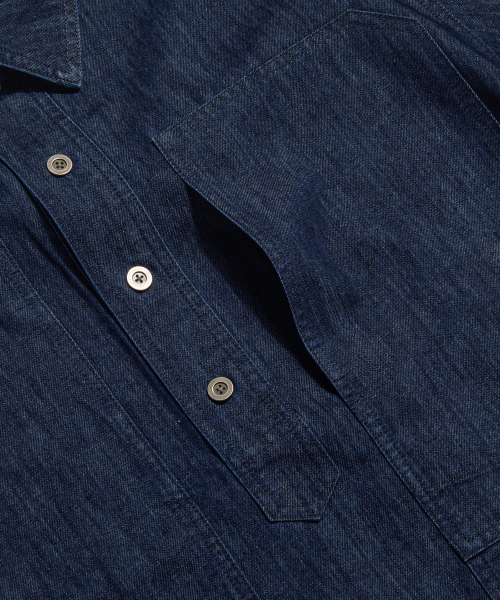 ESPIONAGE（エスピオナジ）の「US Denim Pullover Work Shirt Dark Indigo（シャツ/ブラウス・レディース・その他・MEDIUM/LARGE/X-LARGE）」の8枚目の写真