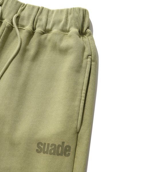 suade（スエード）の「WASHED LOGO PANTS [PIGMENT KHAKI]（スウェットパンツ・レディース・その他・LARGE/MEDIUM/X-LARGE）」の4枚目の写真