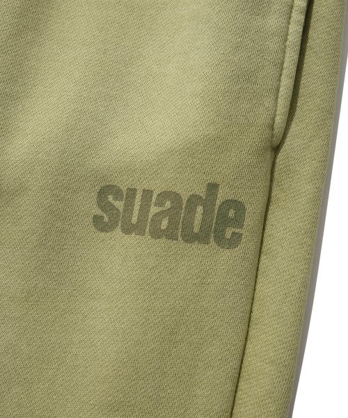 suade（スエード）の「WASHED LOGO PANTS [PIGMENT KHAKI]（スウェットパンツ・レディース・その他・LARGE/MEDIUM/X-LARGE）」の5枚目の写真