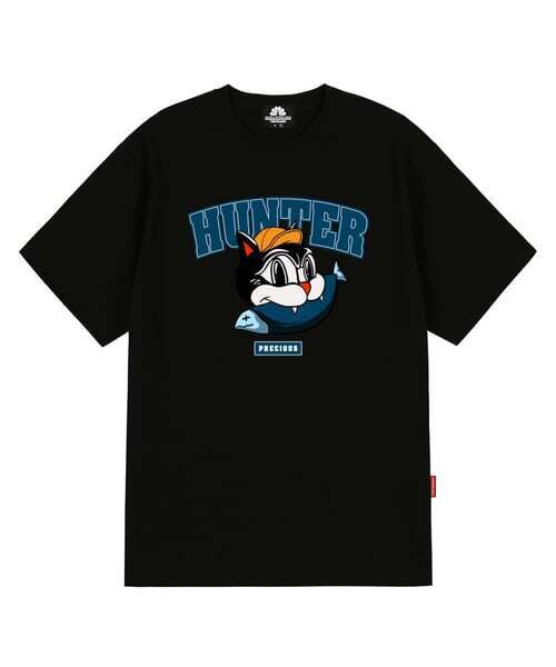 TRIPSHION(トリップション)の「ハンターキャットグラフィックTシャツ - ブラック(Tシャツ/カットソー・メンズ・その他・LARGE/MEDIUM/X-LARGE)」の1枚目の写真