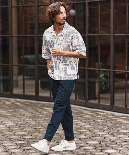felkod(フィルコッド)の「mhs2477-Bandana Pattern Open Collar Shirts シャツ(F26S140)(シャツ/ブラウス・メンズ・ホワイト/ブラック・S/M/L)」の6枚目の写真