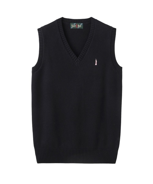 EASTBOY(イーストボーイ)の「ベスト 綿 7G さくら女神 女子 制服 学生服 中学生 高校生 スクール (ベスト・キッズ・オフホワイト/ライトグレー/ブラウン/ピンク/ネイビー・9号/13号/11号)」の7枚目の写真