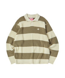 COMONINOZ（コモニノズ）の「BOLD STRIPE COLLAR KNIT [IVORY]（ニット/セーター）」