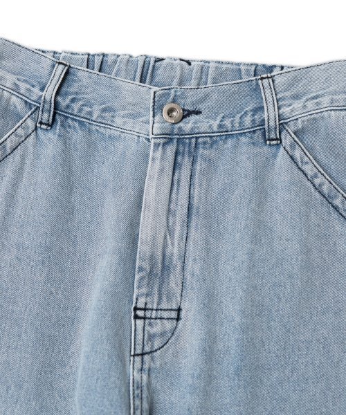 AOTT(アンアウトピット)の「ステッチワイドデニムパンツライトブルー(デニムパンツ・メンズ・スカイブルー・MEDIUM/X-LARGE/LARGE)」の4枚目の写真