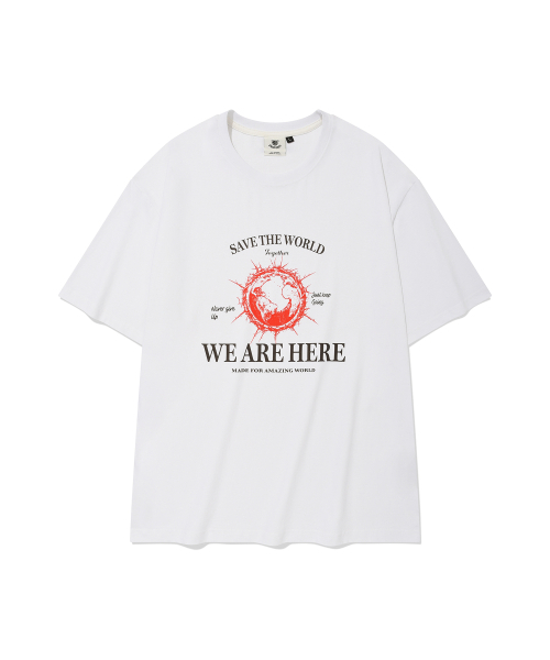 DYSFUNCT（ディスファンクト）の「SAVE THE WORLD T-SHIRT(WHITE)（Tシャツ/カットソー・メンズ・その他・MEDIUM/LARGE/SMALL）」の2枚目の写真