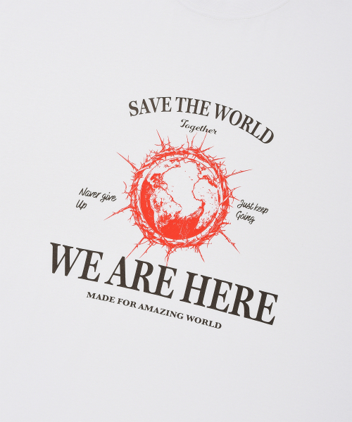 DYSFUNCT（ディスファンクト）の「SAVE THE WORLD T-SHIRT(WHITE)（Tシャツ/カットソー・メンズ・その他・MEDIUM/LARGE/SMALL）」の5枚目の写真