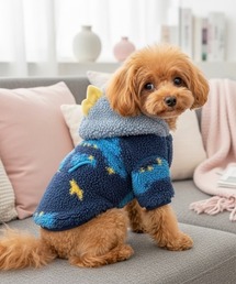 IO（イオ）（イオ）の「IO Select / ペット服 ペットウェア リードフック付き 恐竜 フード付きパーカ YWG-0009（ペットウェア）」